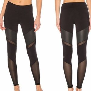 Alo Yoga Sheila High-Waist Mesh Panel Leggings